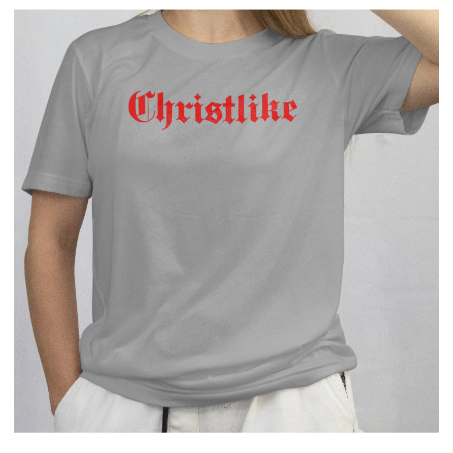 Christlike, T-shirt (red letters)