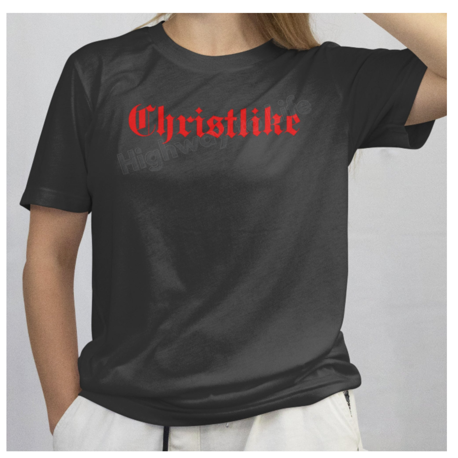 Christlike, T-shirt (red letters)