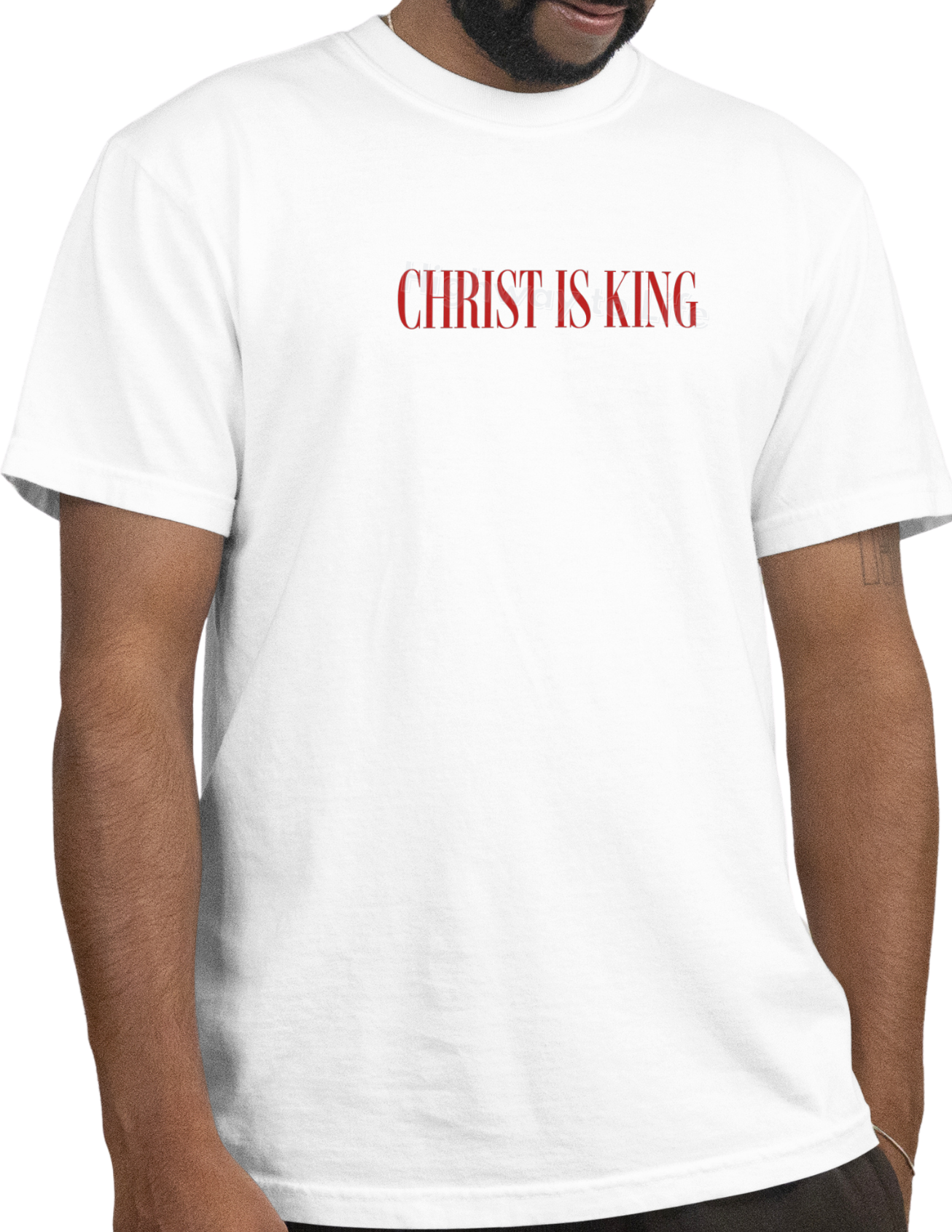 Christ is King (red letters), T-shirt