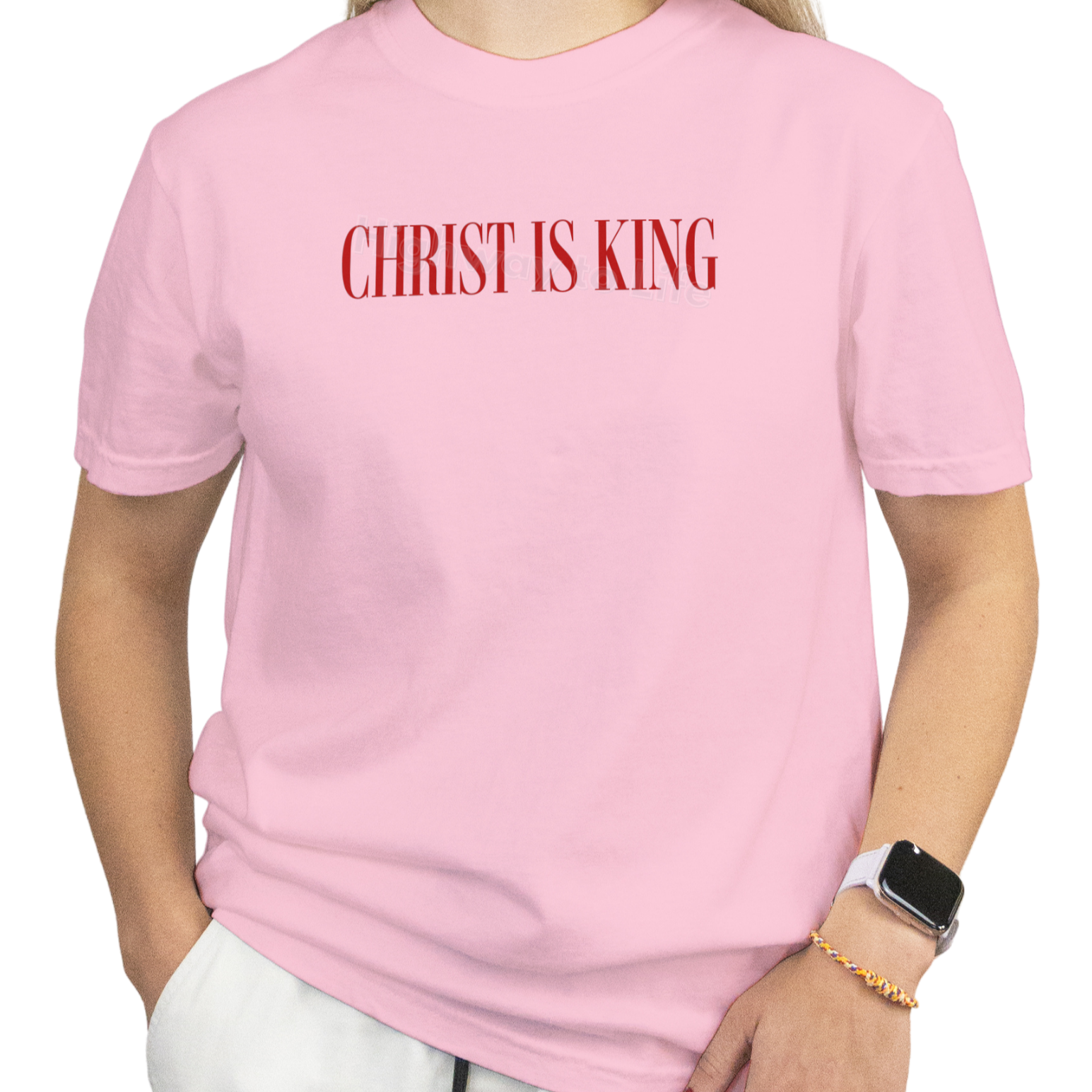 Christ is King (red letters), T-shirt
