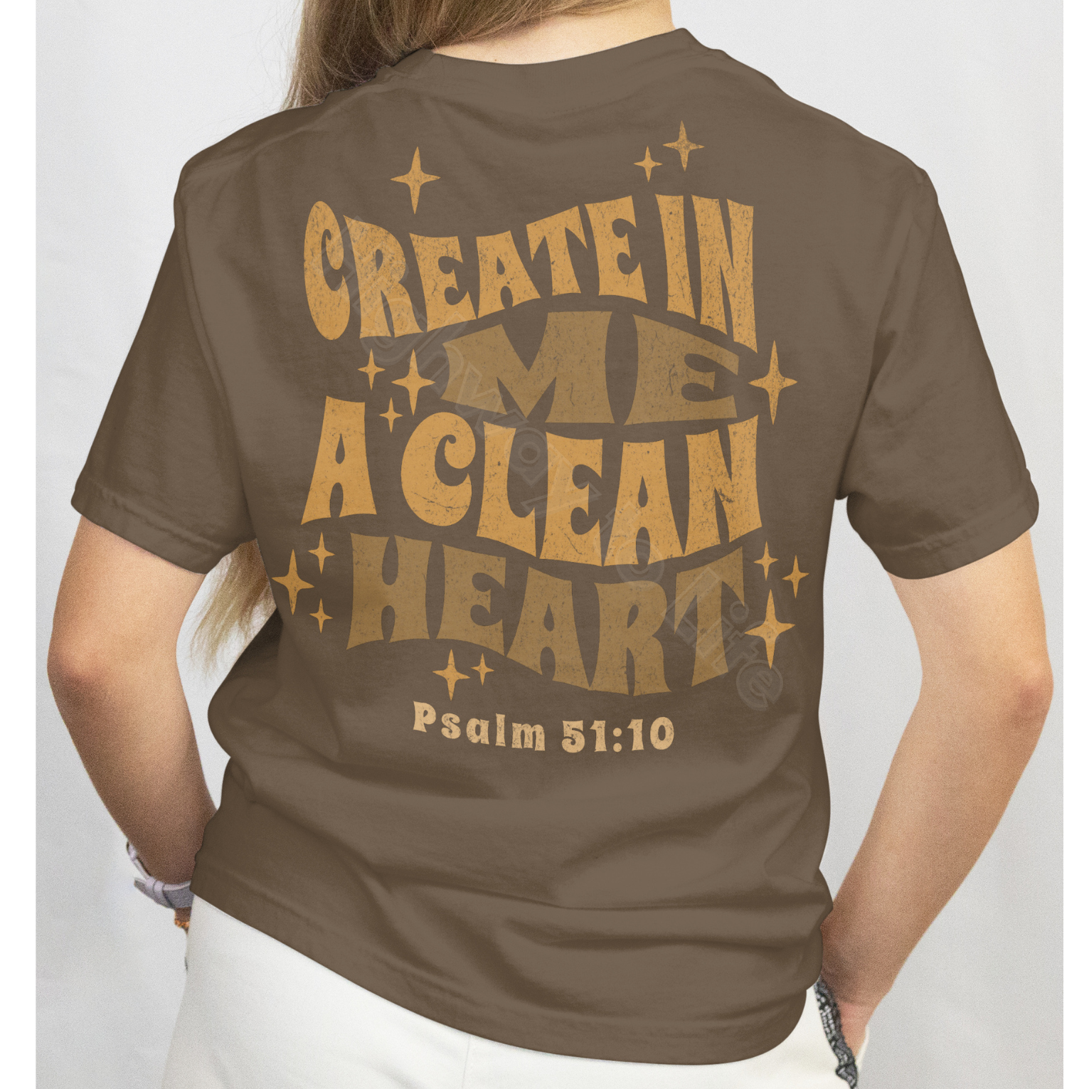 Create in me a clean heart, T-shirt
