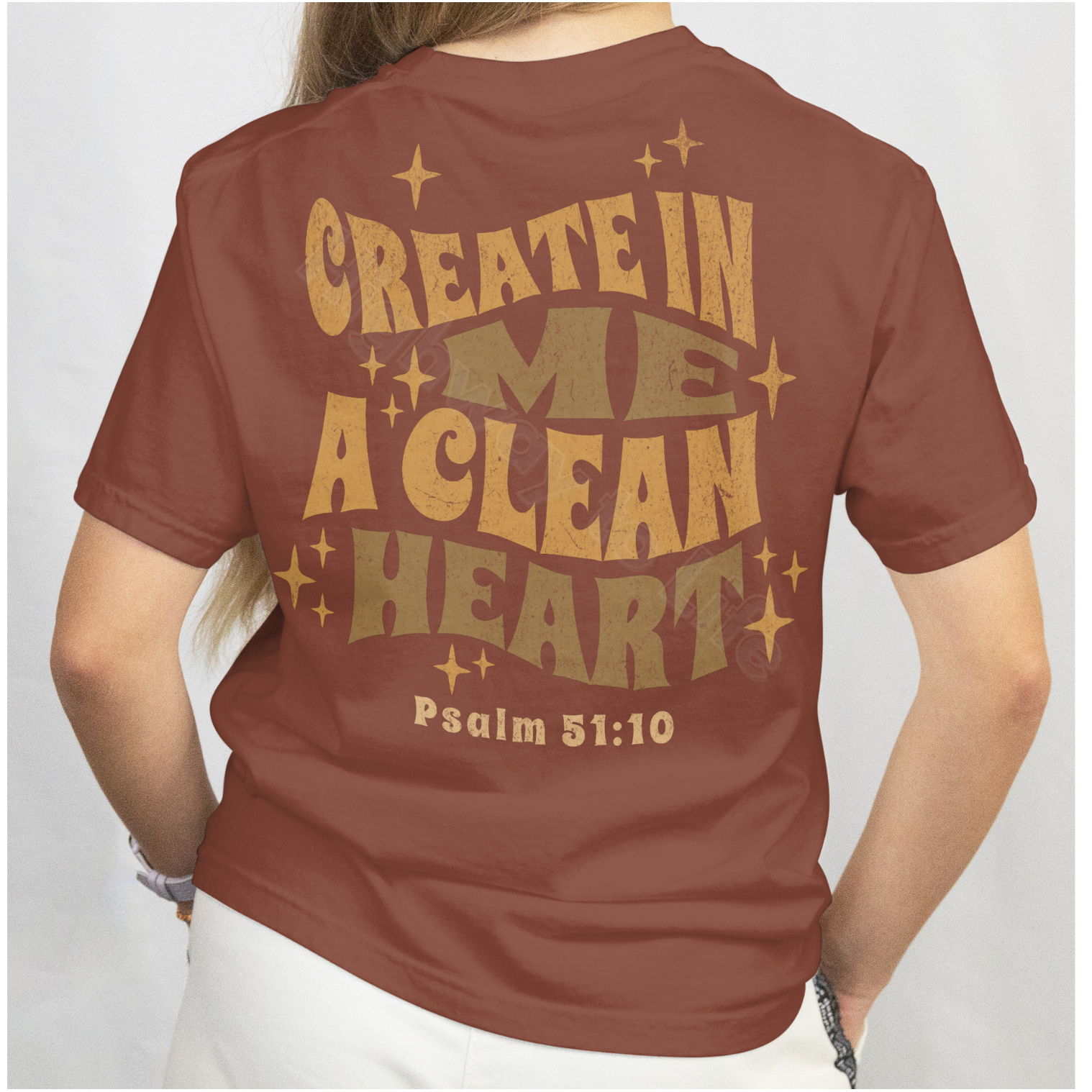 Create in me a clean heart, T-shirt