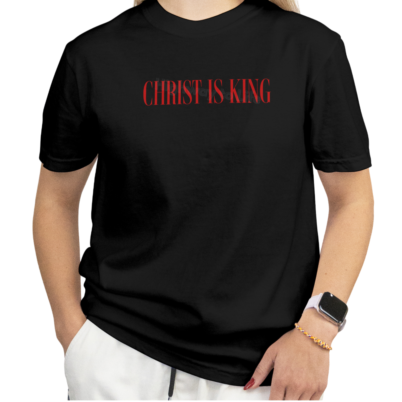 Christ is King (red letters), T-shirt