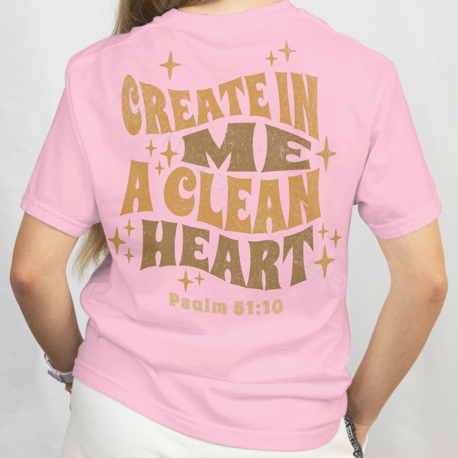 Create in me a clean heart, T-shirt