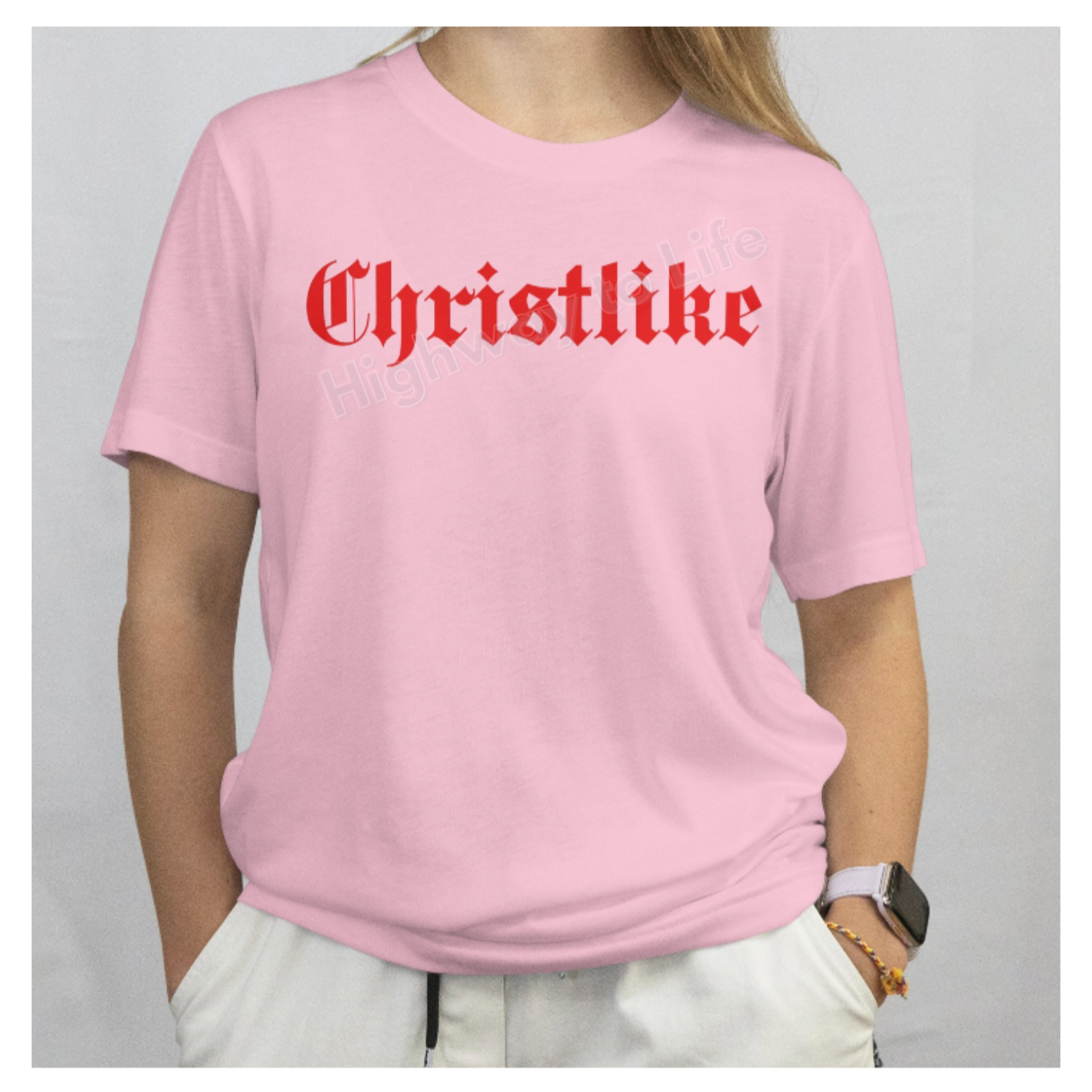 Christlike, T-shirt (red letters)
