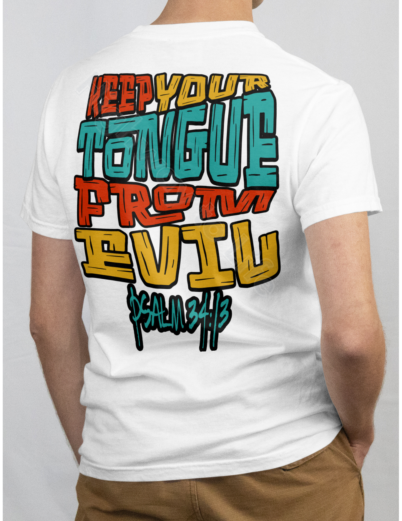 Keep your tongue from evil, T-shirt