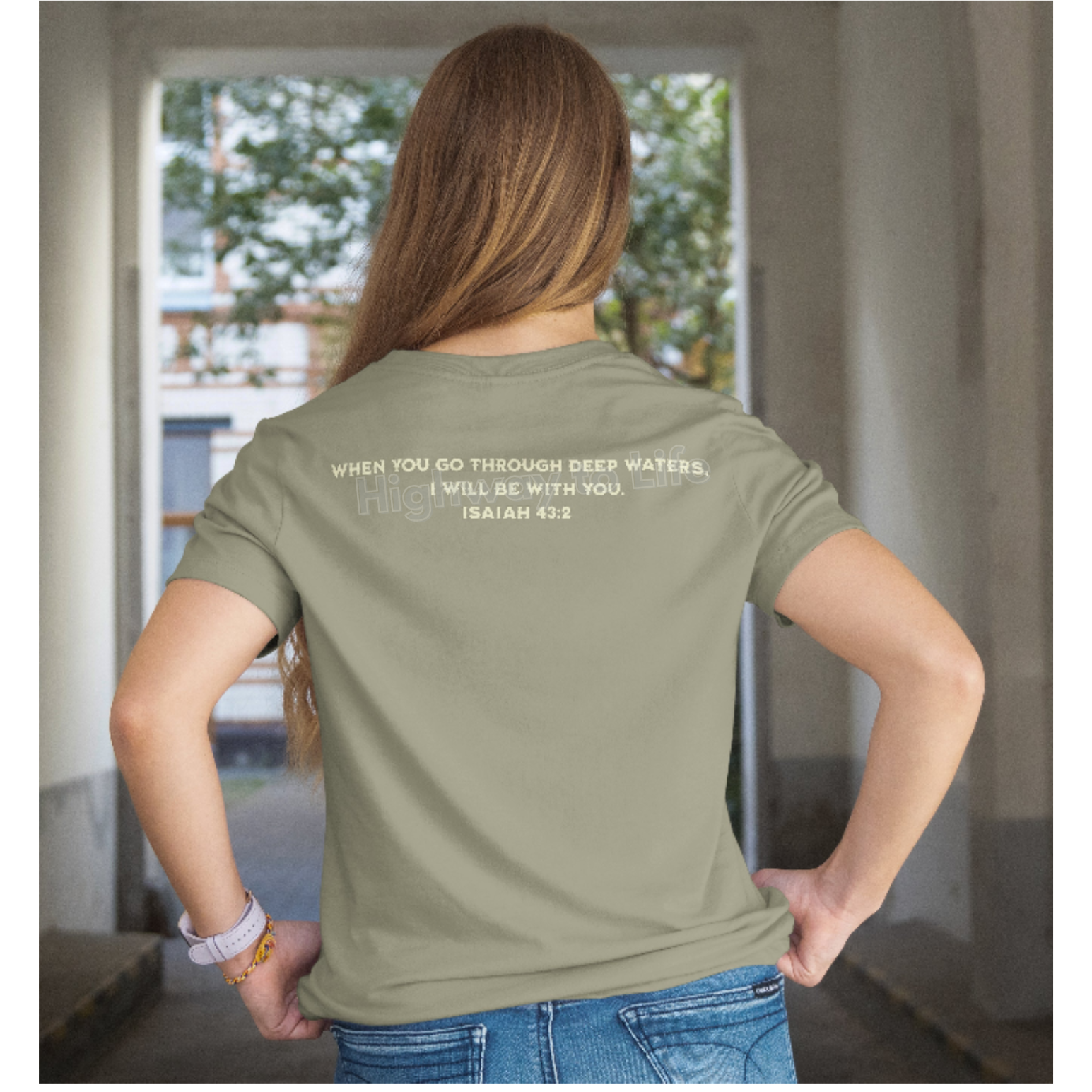 Jesus anchors you in the storm, T-shirt