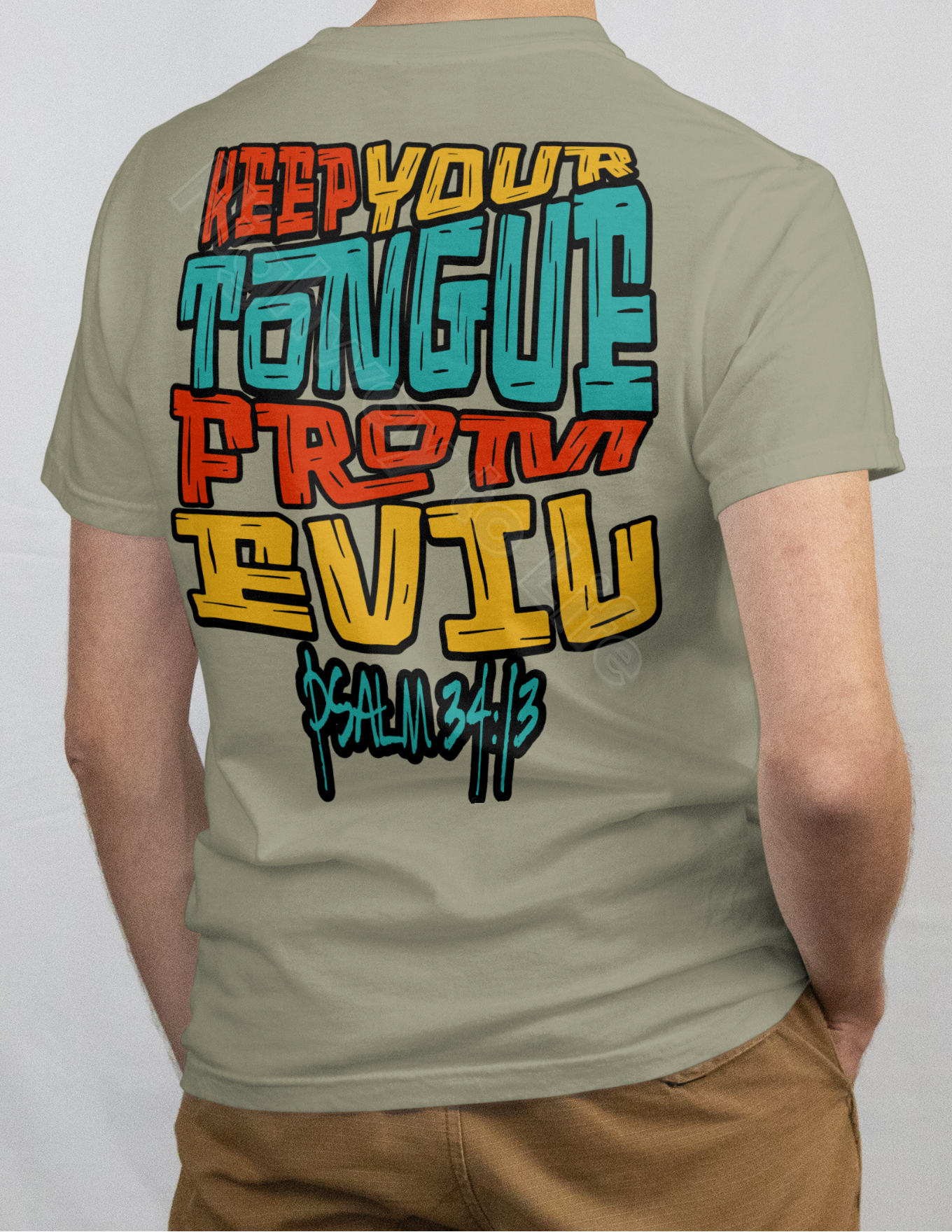 Keep your tongue from evil, T-shirt