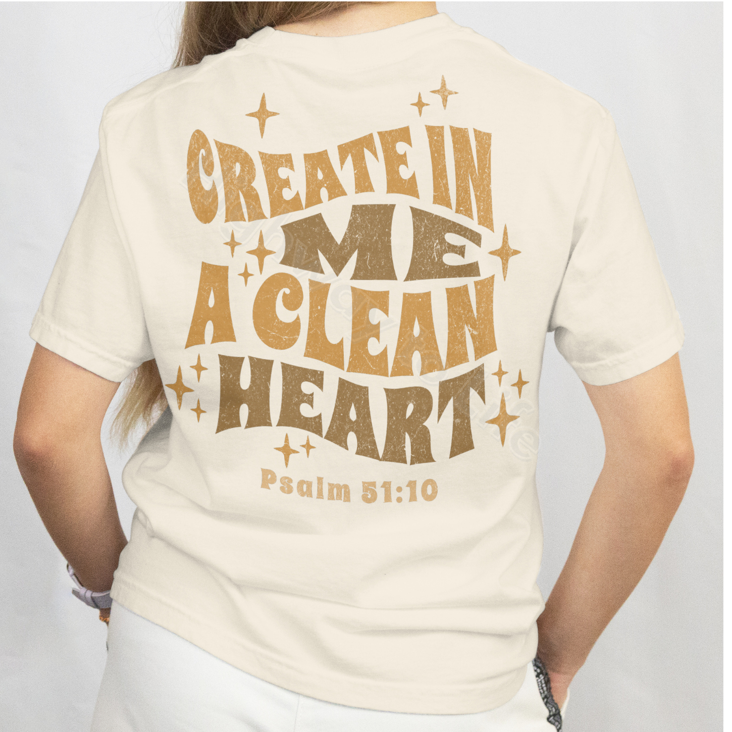 Create in me a clean heart, T-shirt