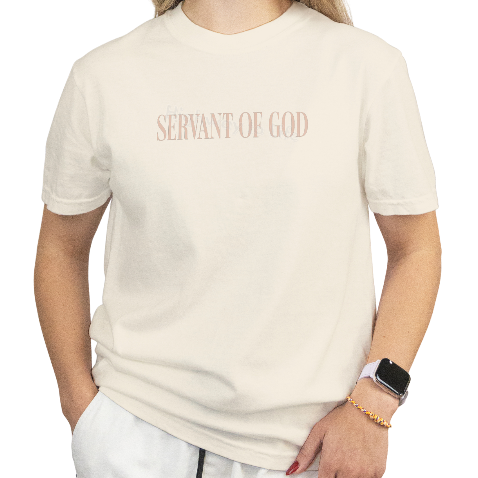Servant of God (beige letters), T-shirt