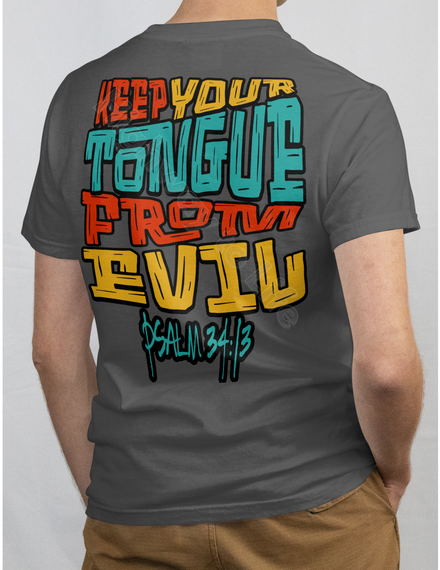 Keep your tongue from evil, T-shirt