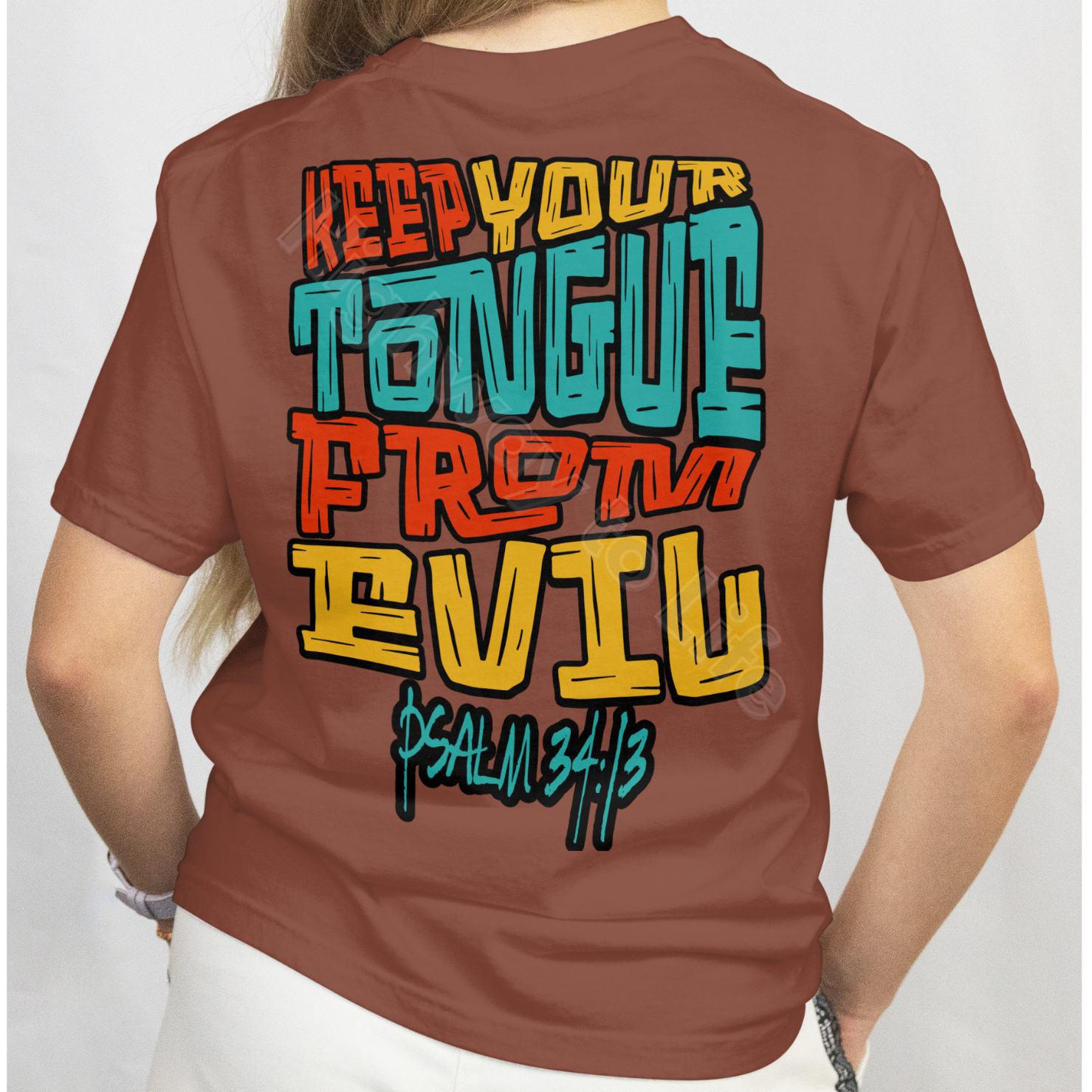 Keep your tongue from evil, T-shirt