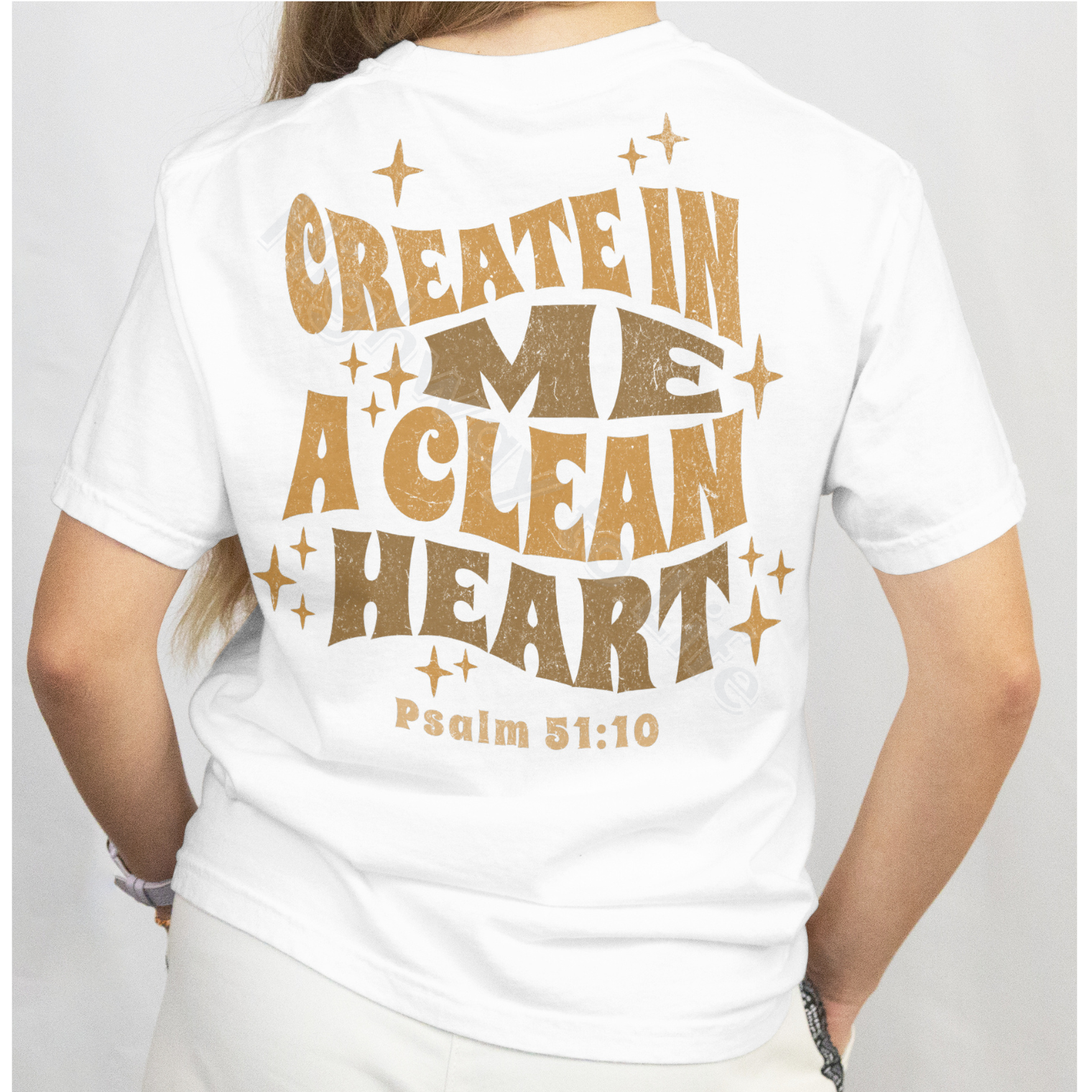 Create in me a clean heart, T-shirt