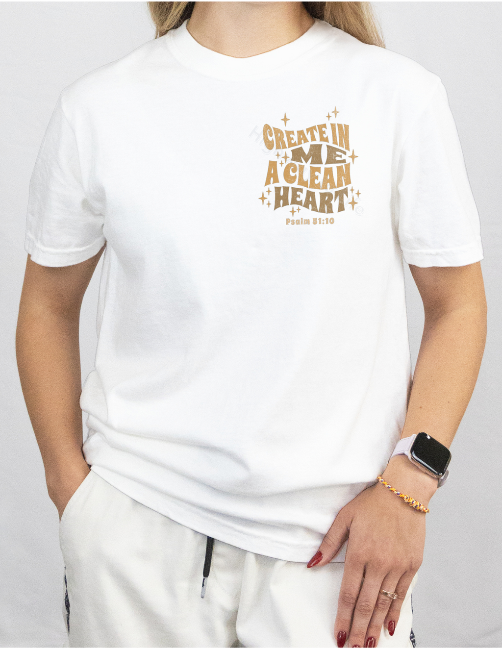 Create in me a clean heart, T-shirt