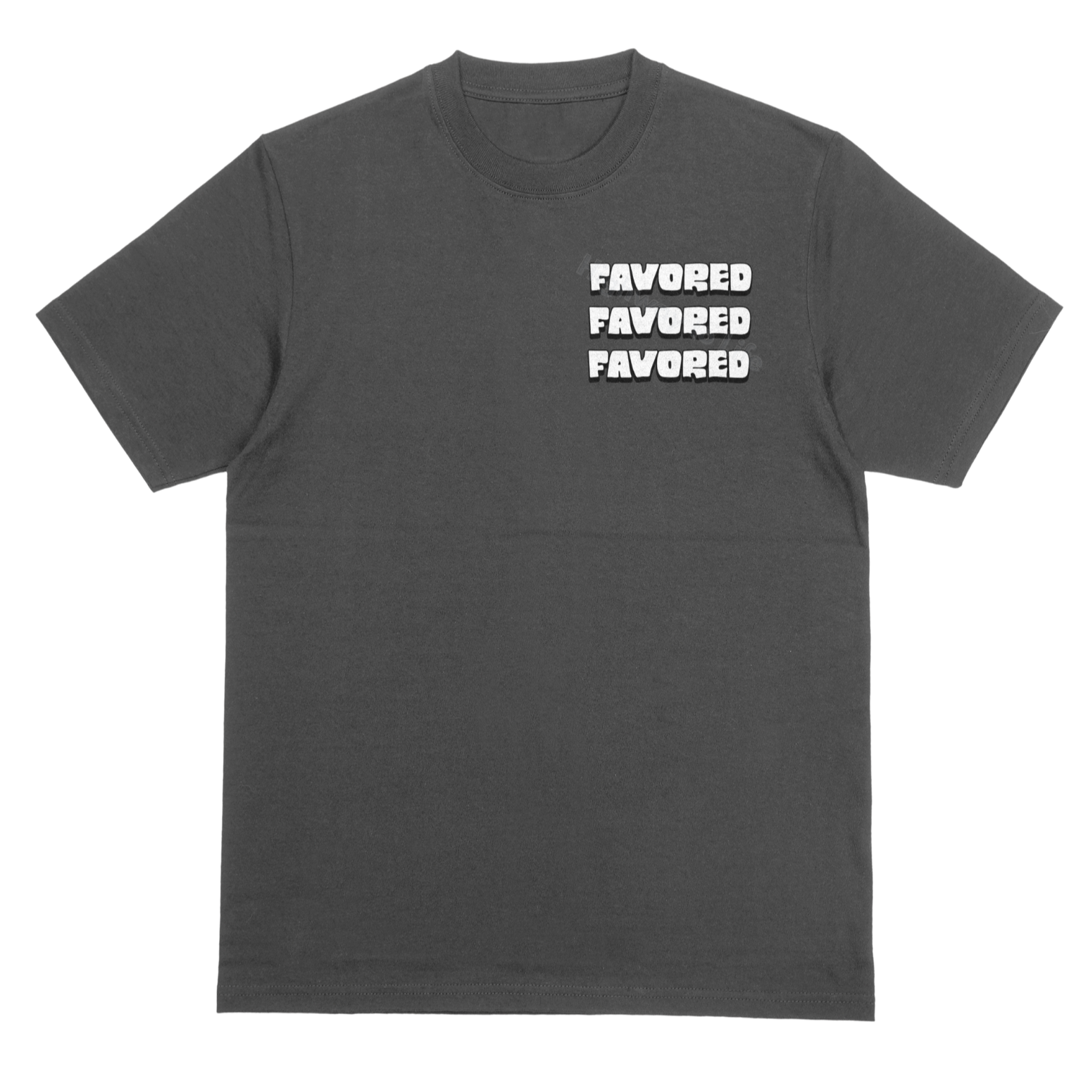 Favor as a shield (white letters), T-shirt