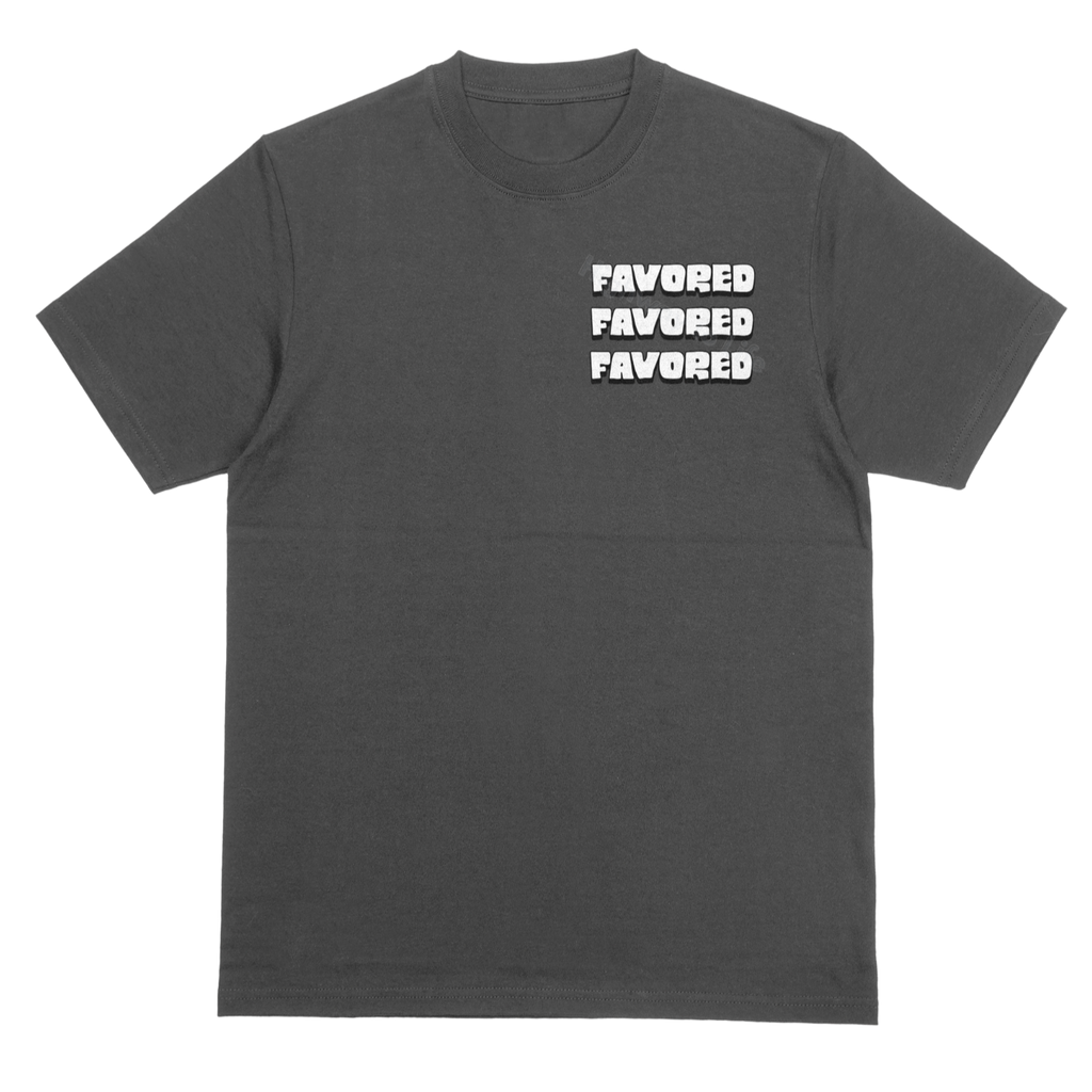 Favor as a shield (white letters), T-shirt