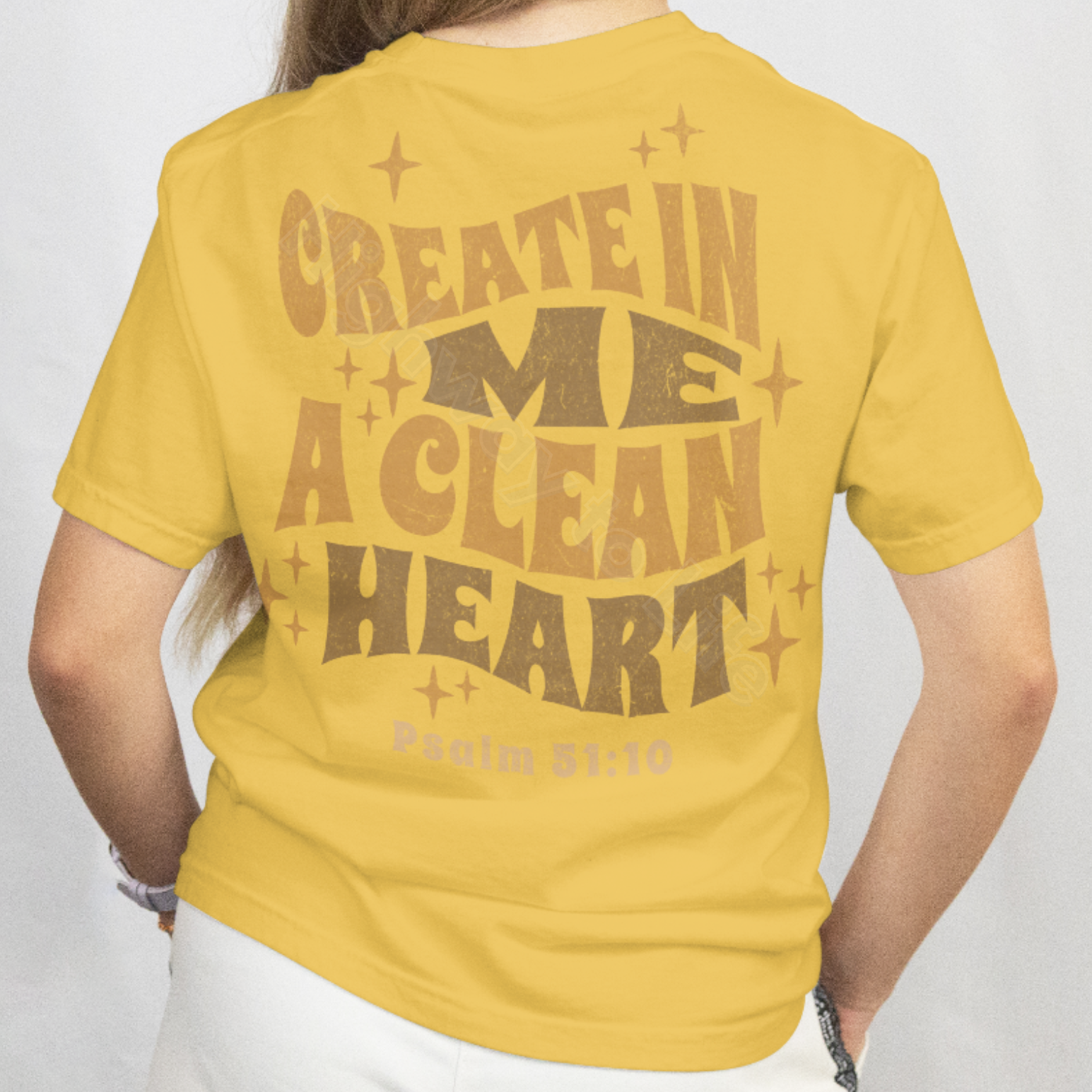 Create in me a clean heart, T-shirt